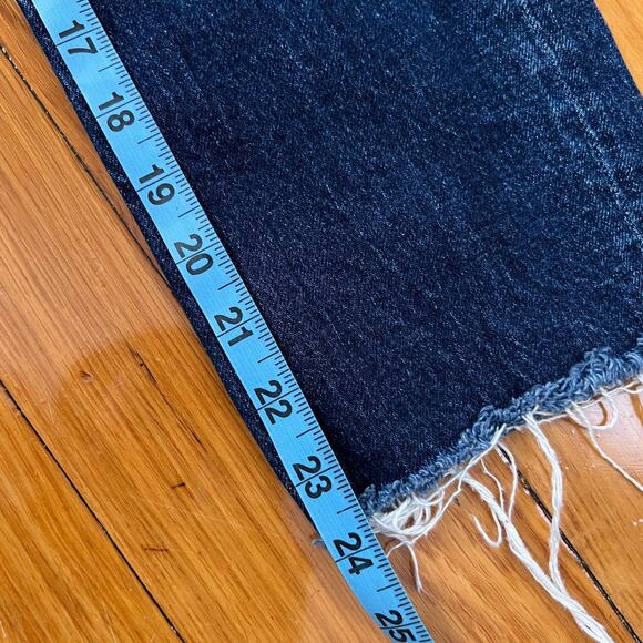 Topshop Dark Wash High Waisted Cropped Denim Jeans Size W25 - Picture 9 of 10